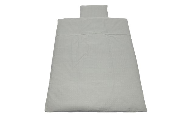 BeBes Pünktchen Bettwäsche 100 x 135 grau