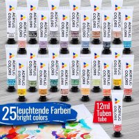 Tritart Hochpigmentiertes Acryl-Farben-Set – 25 Tuben à 22 ml