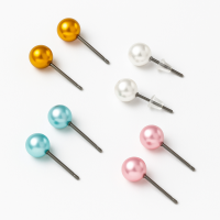 4er Set Edle Perlen Ohr Stecker Schmuck Set –...