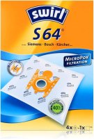 8x Swirl S64 Staubsaugerbeutel  mit MicroporPlus-Filter -...