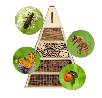 NAVARIS Insektenhotel Holz – XXL Naturbelassenes...